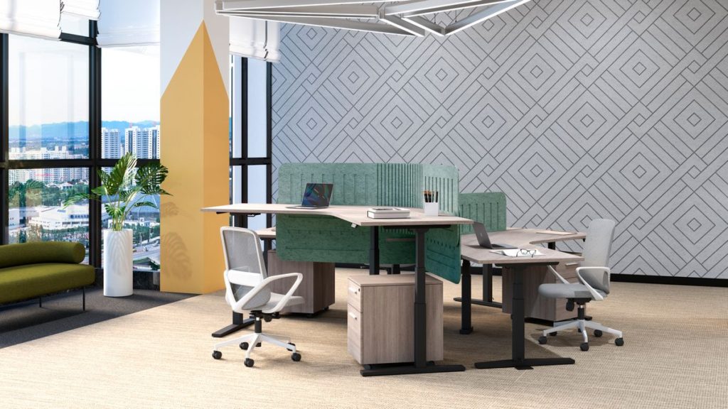 Mesas de altura ajustable - Ascend Triceta